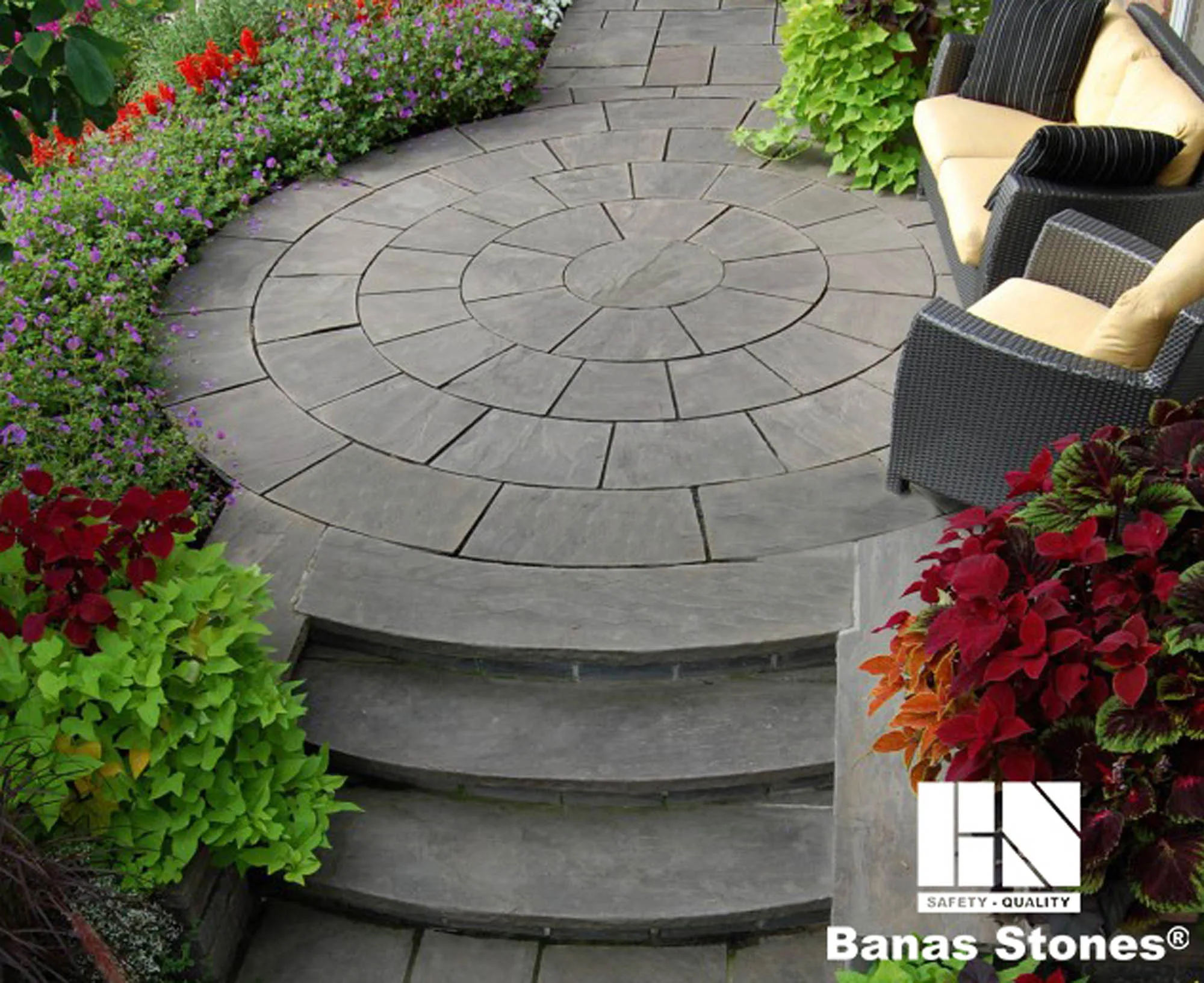 Banas Circle pavers